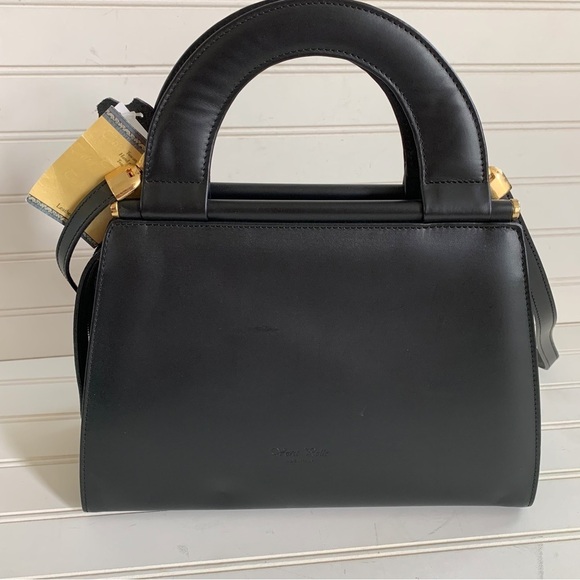 NWT Calja Italian Genuine Leather Embossed Over the Shoulder Purse Handcrafted - Picture 7 of 16